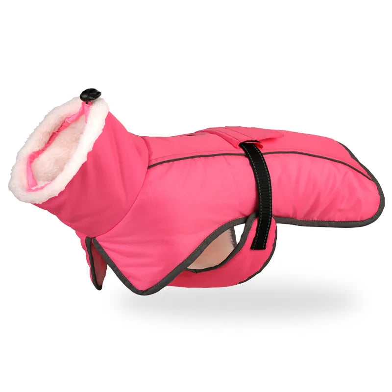 Warm Reflective Dog Jacket – Winter Coat for Large Dogs and French Bulldogs