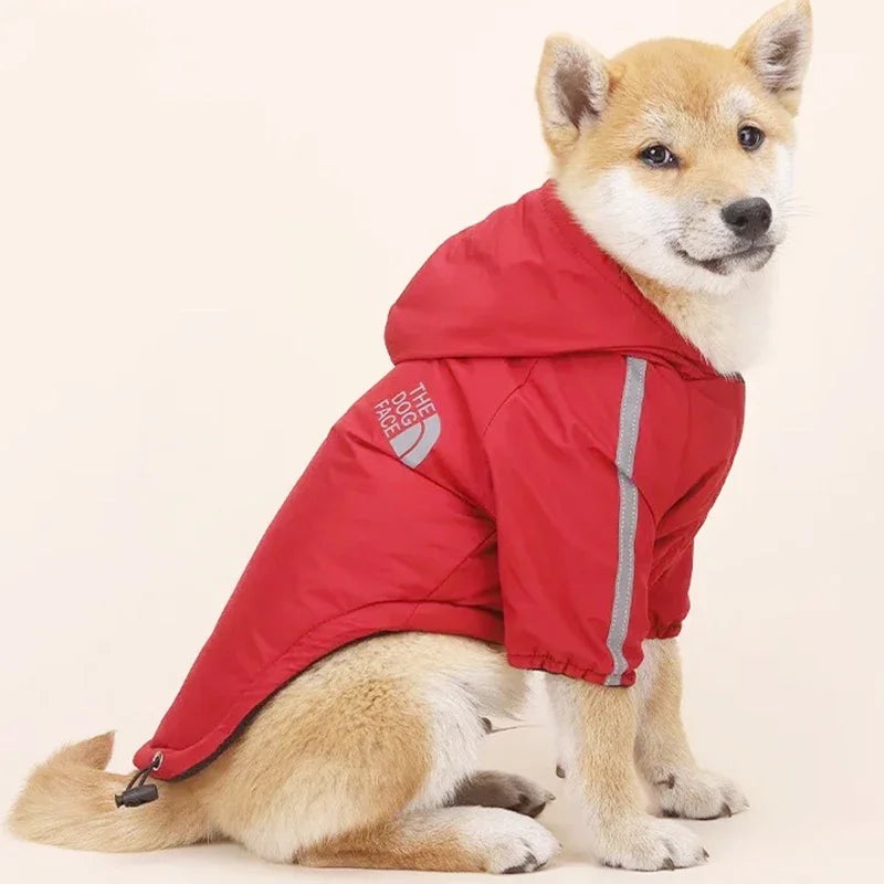 Waterproof Reflective Dog Coat – Warm Cotton Hoodie for Autumn and Winter for Dogs and Cats