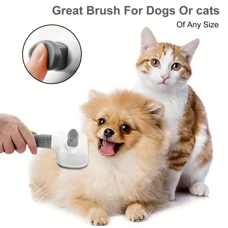 Dog Grooming Brush – Tangle Free Shedding Control Pet Care Tool for Dogs and Cats