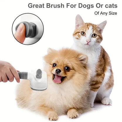 Dog Grooming Brush – Tangle Free Shedding Control Pet Care Tool for Dogs and Cats