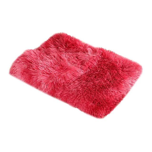 Fluffy Long Plush Pets Bed Blankets Pet Sleeping Mat Soft Cat Dog Blanket Comfortable Keep Warm Mats For Small Medium Large Dog