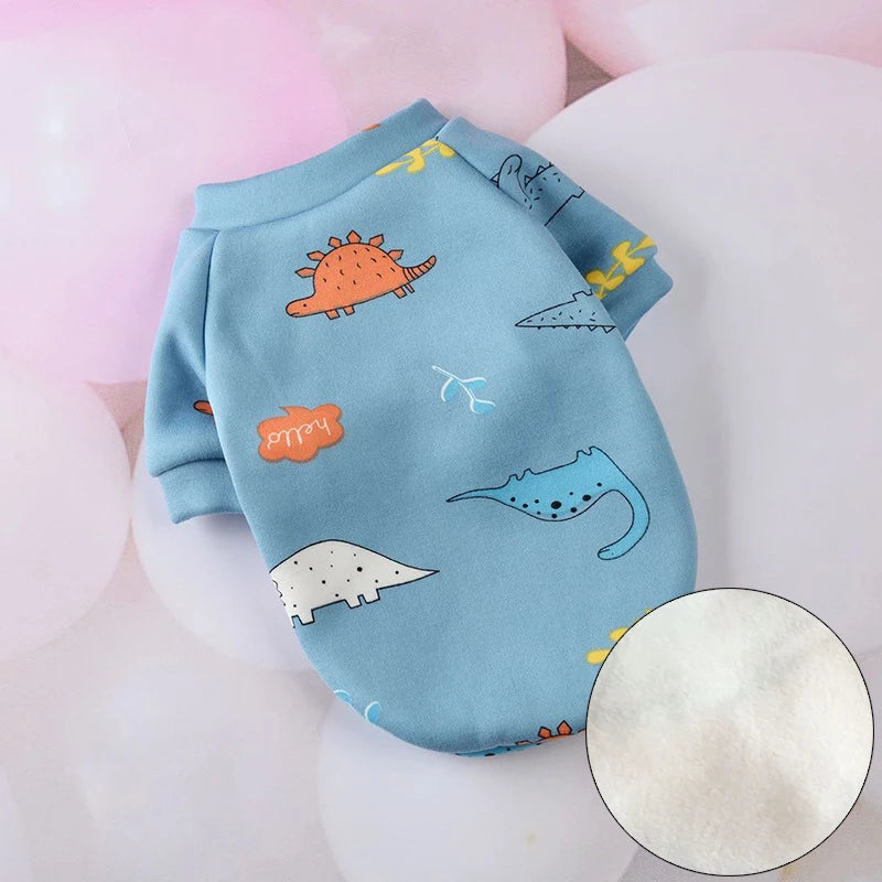 Winter Warm Pet Clothes for Small Dogs French Bulldog Yorkshire Sweatshirt Cozy Puppy Dog Sweater Hoodie mascotas gotas Clothing