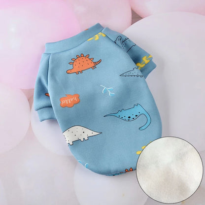 Winter Warm Pet Clothes for Small Dogs French Bulldog Yorkshire Sweatshirt Cozy Puppy Dog Sweater Hoodie mascotas gotas Clothing