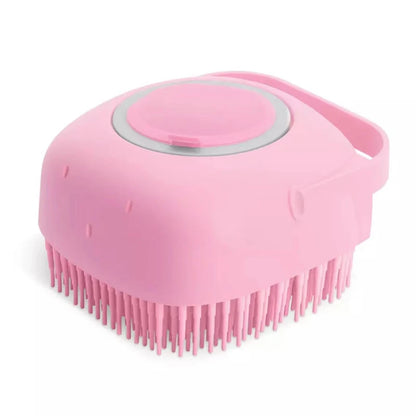 2 in 1 Pet Bath Brush – Soft Silicone Massage Comb for Dog and Cat Grooming