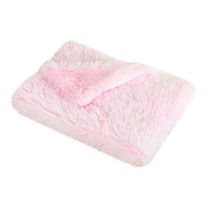 Fluffy Long Plush Pets Bed Blankets Pet Sleeping Mat Soft Cat Dog Blanket Comfortable Keep Warm Mats For Small Medium Large Dog