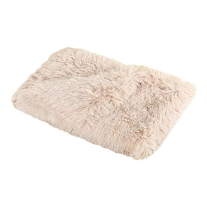 Fluffy Long Plush Pets Bed Blankets Pet Sleeping Mat Soft Cat Dog Blanket Comfortable Keep Warm Mats For Small Medium Large Dog