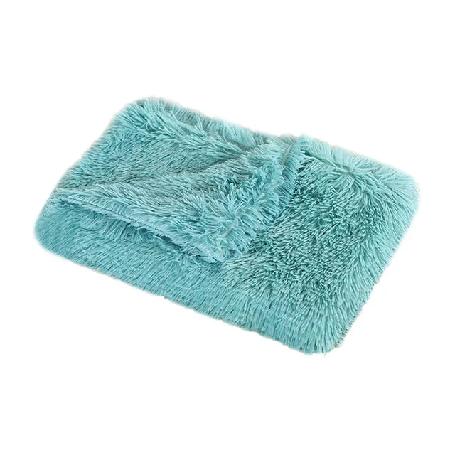 Fluffy Long Plush Pets Bed Blankets Pet Sleeping Mat Soft Cat Dog Blanket Comfortable Keep Warm Mats For Small Medium Large Dog