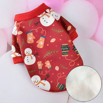 Winter Warm Pet Clothes for Small Dogs French Bulldog Yorkshire Sweatshirt Cozy Puppy Dog Sweater Hoodie mascotas gotas Clothing