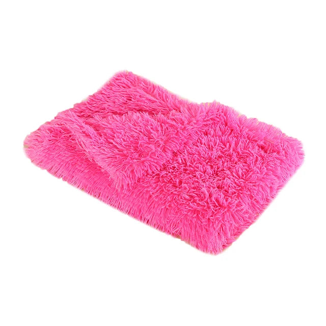 Fluffy Long Plush Pets Bed Blankets Pet Sleeping Mat Soft Cat Dog Blanket Comfortable Keep Warm Mats For Small Medium Large Dog