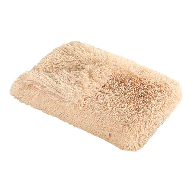Fluffy Long Plush Pets Bed Blankets Pet Sleeping Mat Soft Cat Dog Blanket Comfortable Keep Warm Mats For Small Medium Large Dog