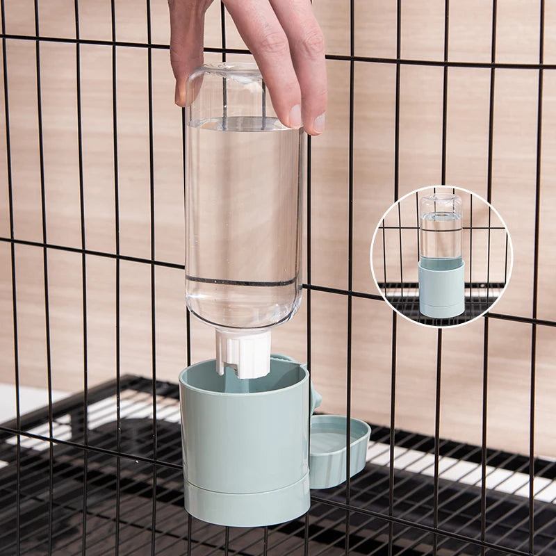 Automatic Hanging Pet Feeder – Cage Water and Food Dispenser for Cats, Dogs, Rabbits and Birds