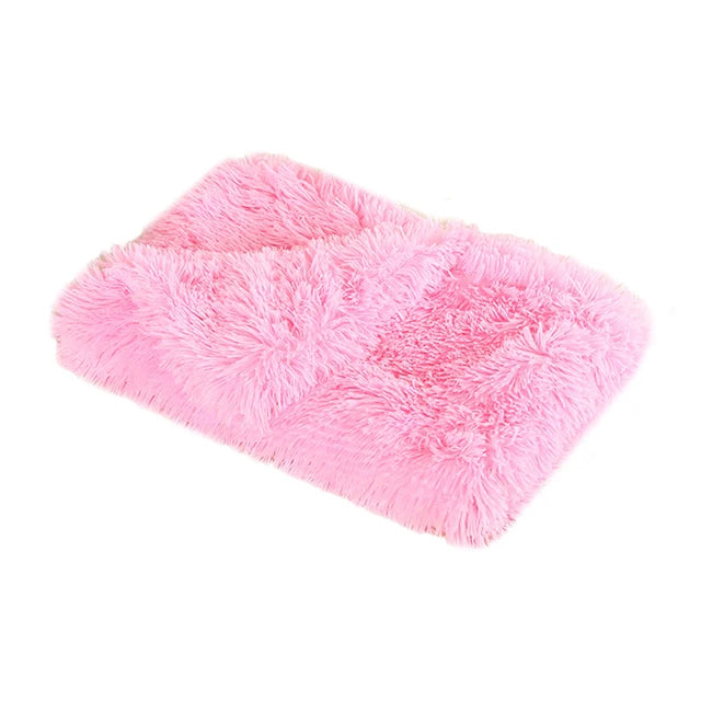 Fluffy Long Plush Pets Bed Blankets Pet Sleeping Mat Soft Cat Dog Blanket Comfortable Keep Warm Mats For Small Medium Large Dog