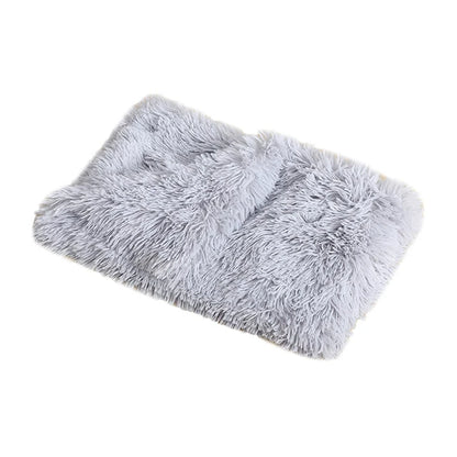 Fluffy Long Plush Pets Bed Blankets Pet Sleeping Mat Soft Cat Dog Blanket Comfortable Keep Warm Mats For Small Medium Large Dog