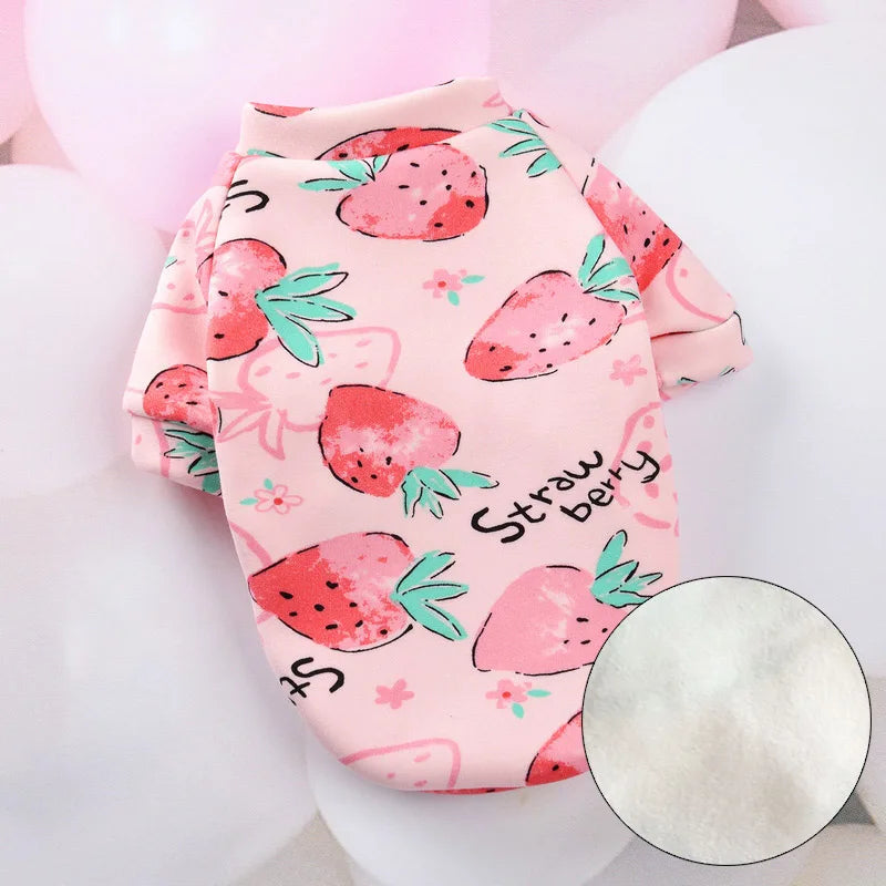 Winter Warm Pet Clothes for Small Dogs French Bulldog Yorkshire Sweatshirt Cozy Puppy Dog Sweater Hoodie mascotas gotas Clothing