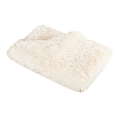 Fluffy Long Plush Pets Bed Blankets Pet Sleeping Mat Soft Cat Dog Blanket Comfortable Keep Warm Mats For Small Medium Large Dog