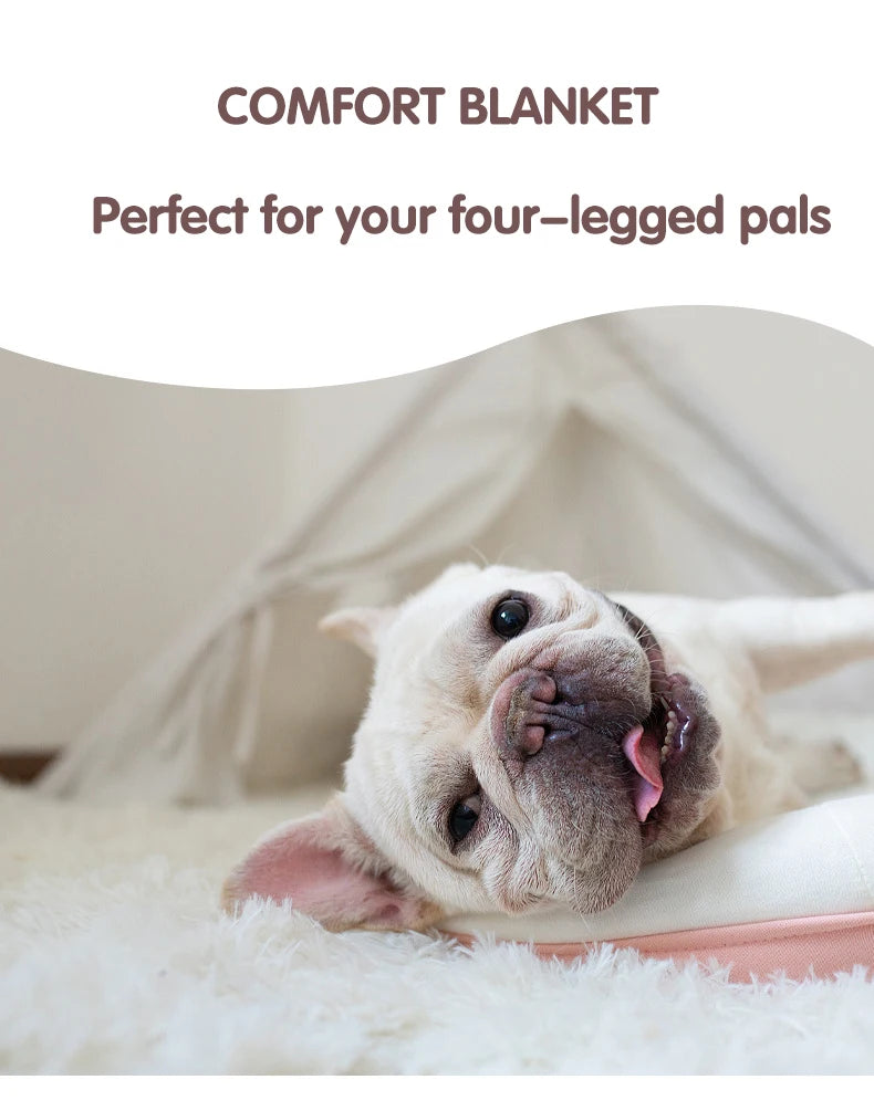 Fluffy Long Plush Pets Bed Blankets Pet Sleeping Mat Soft Cat Dog Blanket Comfortable Keep Warm Mats For Small Medium Large Dog