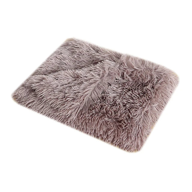 Fluffy Long Plush Pets Bed Blankets Pet Sleeping Mat Soft Cat Dog Blanket Comfortable Keep Warm Mats For Small Medium Large Dog