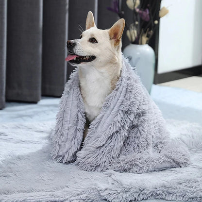 Fluffy Long Plush Pets Bed Blankets Pet Sleeping Mat Soft Cat Dog Blanket Comfortable Keep Warm Mats For Small Medium Large Dog