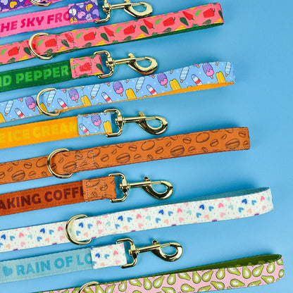 Valentine's Day and New Year Gifts for Dog Lovely Pet Traction Rope Double-Sided Printing Pet Dog And Cat