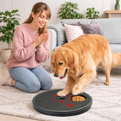 Multifunctional Dog Nail Scratch Pad – Nail Grinder and Interactive Food Dispenser Training Plate Toy