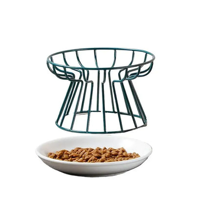 Ceramic Raised Pet Bowl Food Water Treats For Cats &amp Doggie Cat Stand Bowl Dogs Supplies Outdoor Feeding Drinking Accessories