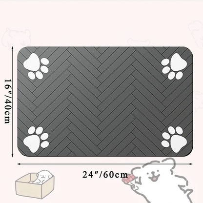 Pet Feeding Dropshipping Pet Placemat for Food and Water Bowl, with Waterproof Rubber Backing, Quick Dry Water Mat for Dog Cat