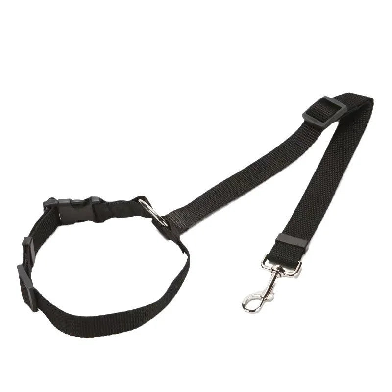 New Solid Two-in-one Dog Harness Leash Pet Car Seat Belt BackSeat Safety Belt Adjustable for Kitten Dogs Collar Pet Accessories