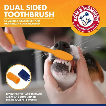 Pet Dental Care Kit – Toothpaste and Toothbrush Set for Dogs and Cats Plaque and Tartar Control