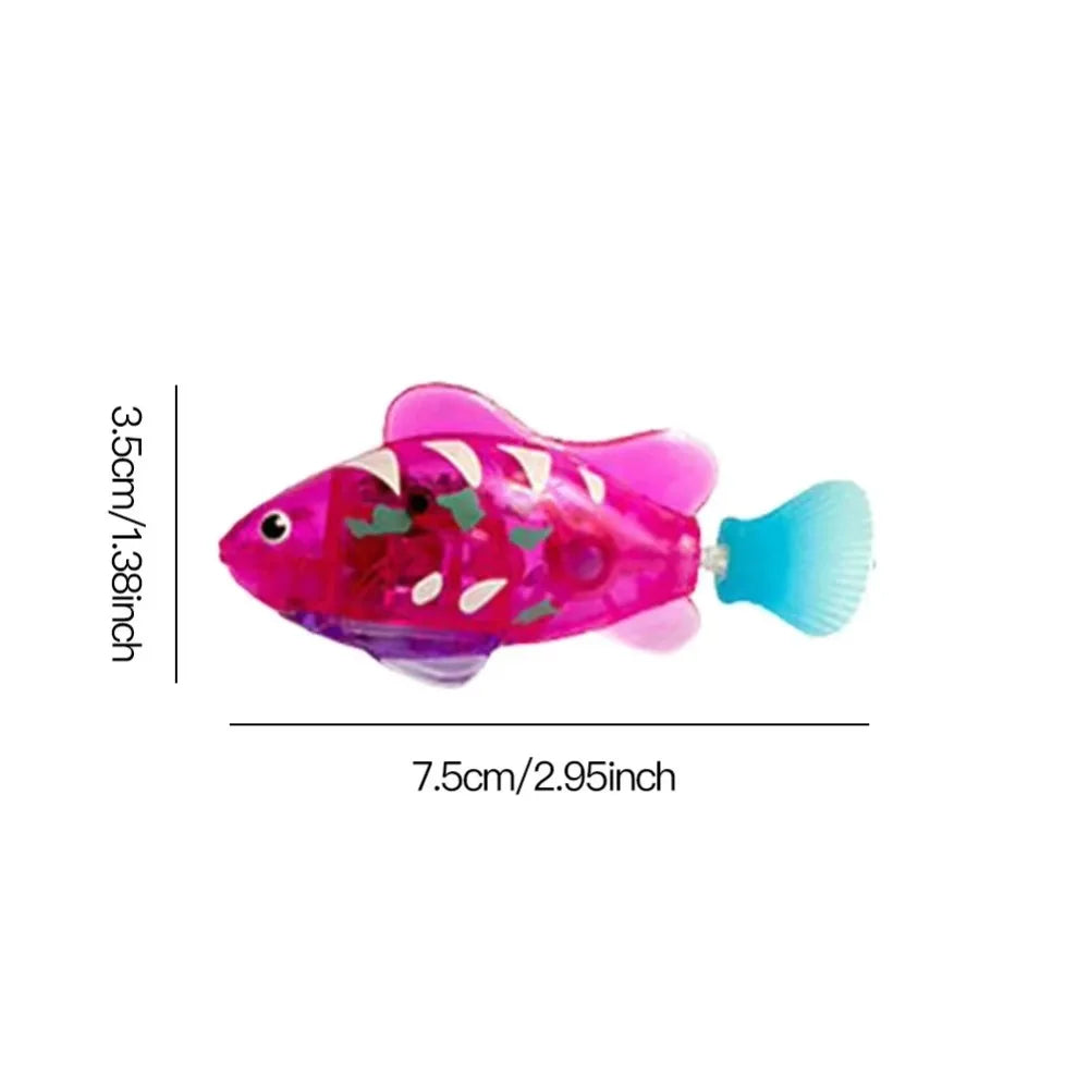 New Cat Toy LED Interactive Swimming Robot Electronic Fish Toys Cute Styling Glowing Simulation Electric Fish Toy Pet Products
