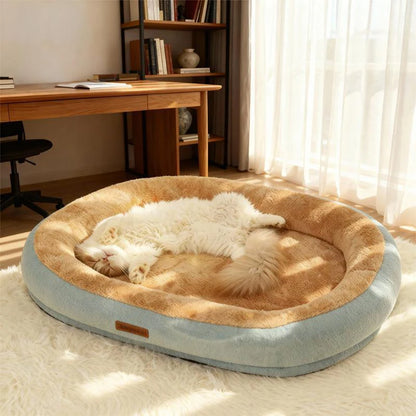Winter Warm Small Dog Kennel Sleeping Puppy Cushion Cat Supplies  Accessories Washable Calming Sofa Cat Dog Pet Bed