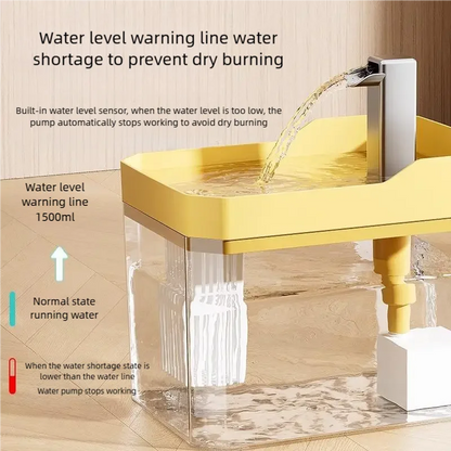 Hot transparent pet water dispenser plug-in automatic water drinker circulating and flowing out water smoothly pet water drinker