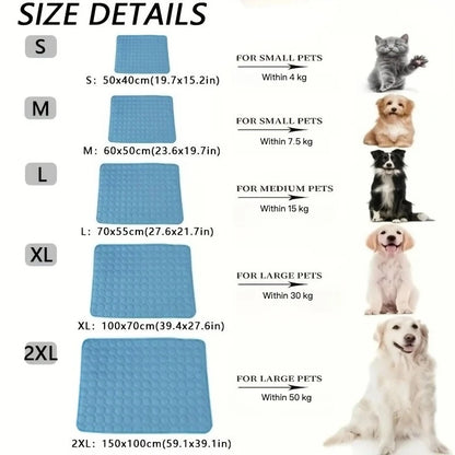 Dog Cooling Mat – Extra Large Summer Cooling Bed for Dogs and Cats Sofa Blanket