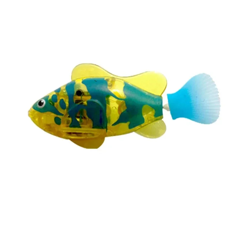 New Cat Toy LED Interactive Swimming Robot Electronic Fish Toys Cute Styling Glowing Simulation Electric Fish Toy Pet Products