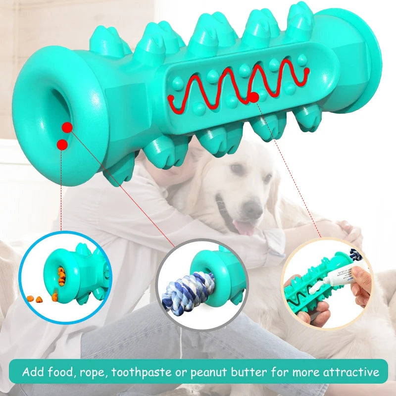 Dog Molar Toothbrush Toy – Soft Chew Dental Cleaning Toy for Puppies