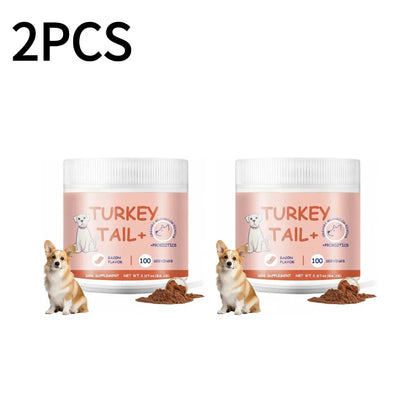 Bacon Flavor Pet Mushroom Powder – Daily Appetite Enhancer for Picky Cats and Dogs