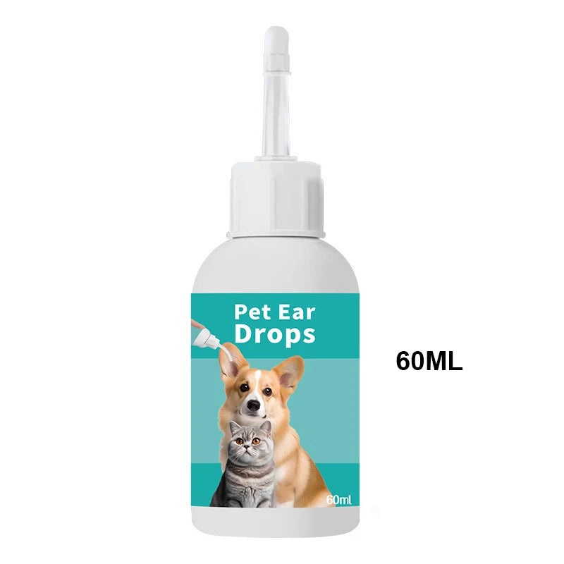 Pet ear wash Cats and dogs ear water cleaning ear mite ear drops ear drops Department care pet cleaning products