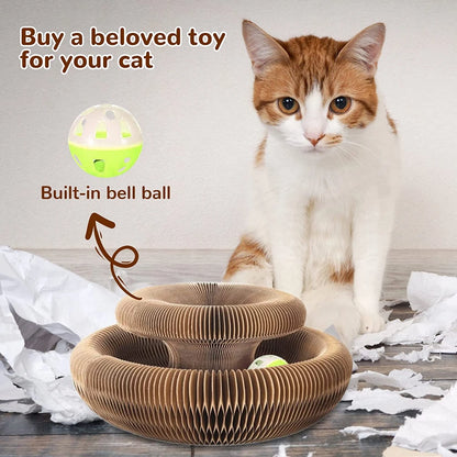 Interactive Tower Cat Toy Turntable Roller Balls Toys for Cats Kitten Teaser Puzzle Track Toy Pets Training Supplies Accessories