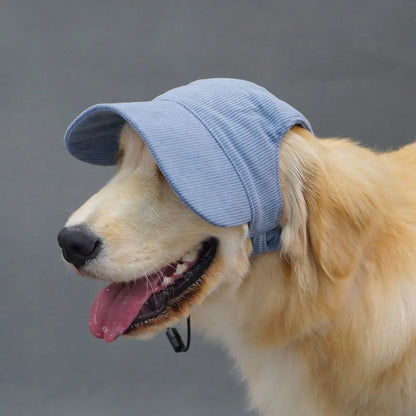 Corduroy Dog Baseball Cap – Adjustable Sun Hat for Small, Medium and Large Dogs
