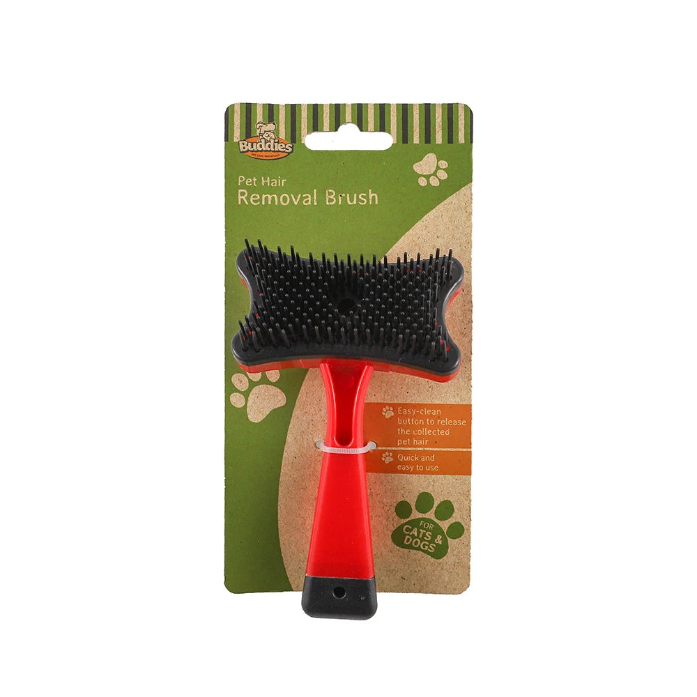 Dual Purpose Pet Hair Removal Brush – Grooming and Cleaning Tool for Dogs and Cats