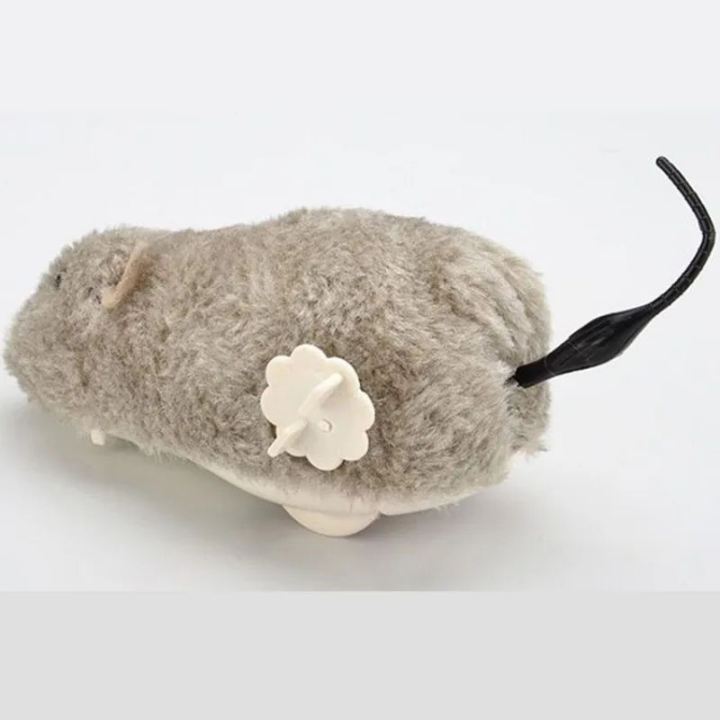 Cat Toy Clockwork Simulation Mice Battery Free Durable Indoor Cats Get High Relieve Boredom Interactive Plush Toys Pet Supplies
