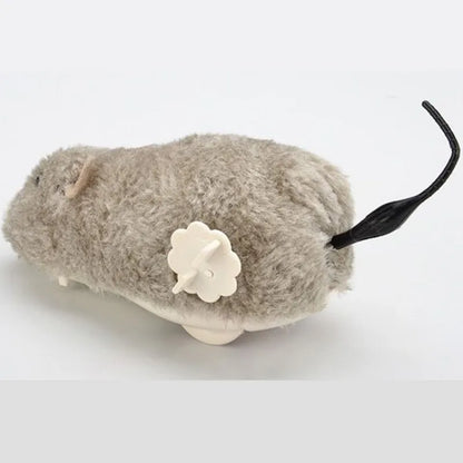 Cat Toy Clockwork Simulation Mice Battery Free Durable Indoor Cats Get High Relieve Boredom Interactive Plush Toys Pet Supplies
