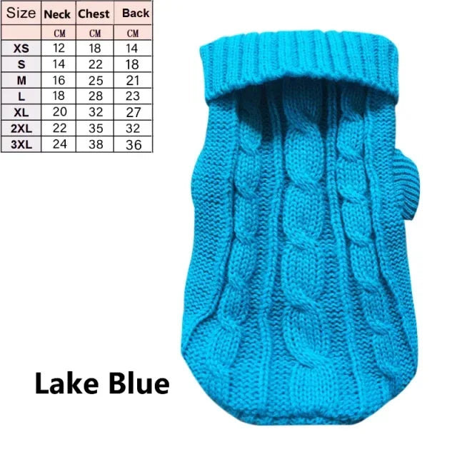 Dog Winter Clothes Knitted Pet Clothes For Small Medium Dogs Chihuahua Puppy Pet Sweater Yorkshire Pure Dog Sweater Ropa Perro