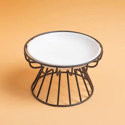 Ceramic Raised Pet Bowl Food Water Treats For Cats &amp Doggie Cat Stand Bowl Dogs Supplies Outdoor Feeding Drinking Accessories