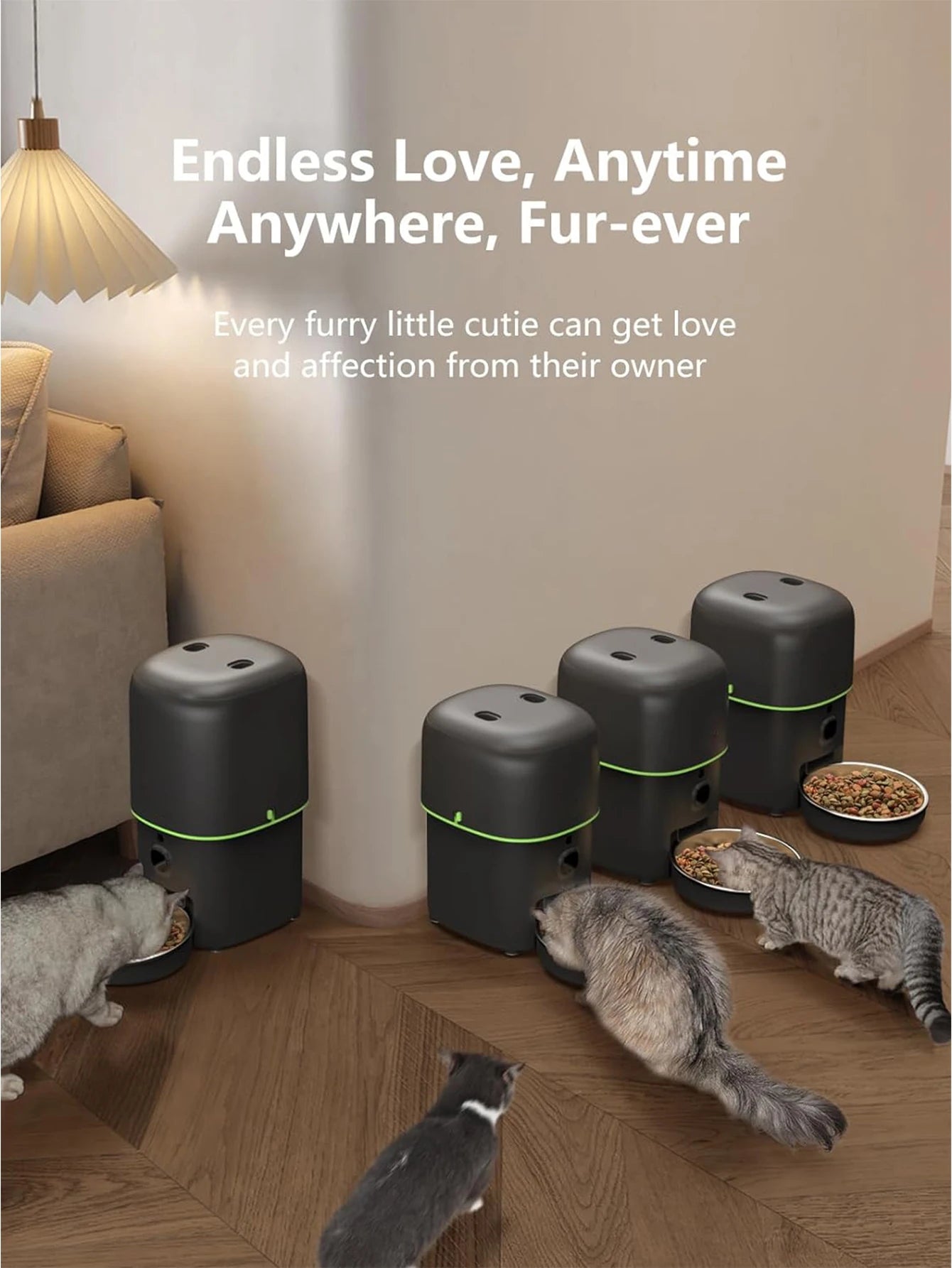 Automatic Cat Feeder Camera Pet Smart Cat Food Kibble Dispenser 2.4G/5GWiFi Tuya APP Control Auto Feeder For Cat Dog Accessories