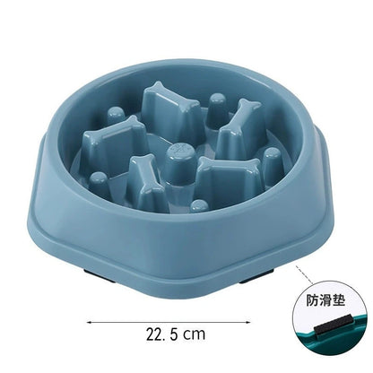 Anti Choking Slow Feeder Dog Bowl – Puzzle Food Dish for Small and Medium Dogs