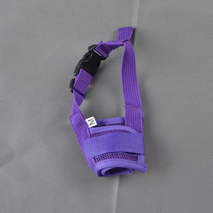 Adjustable Anti Bark Dog Muzzle – Breathable Mesh Nylon Mouth Cover for Small and Large Dogs