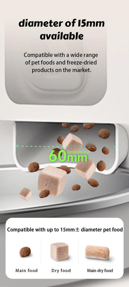 1080P HD Camera Automatic Cat Feeder with 5GWiFi Tuya Pet Cat Smart Food Kibble Dispenser Auto Feeder For Cats Dog Accessories