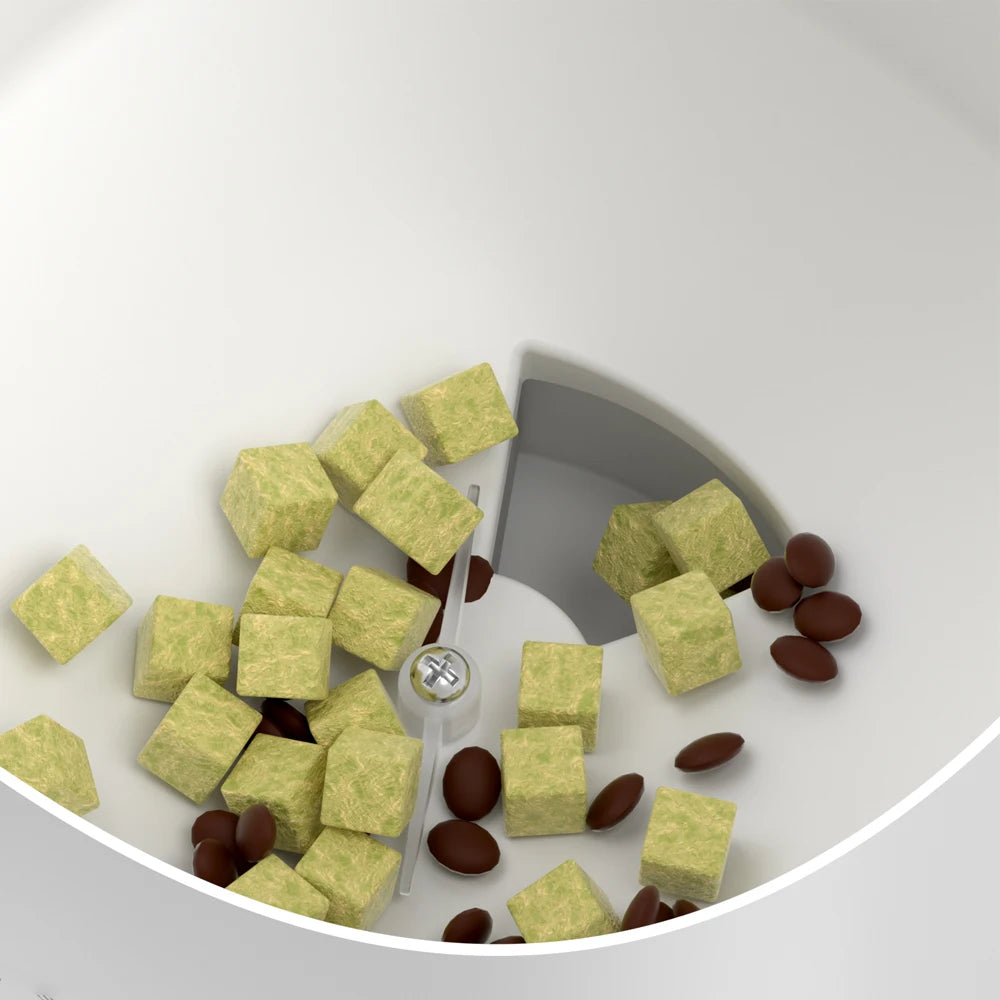 4L WIFI Button Automatic Cat Feeder Intelligent Cat and Dog Pet Feeder Smart Pet Cat Food Dispenser Pet Feeder(No 5V 1A plug)