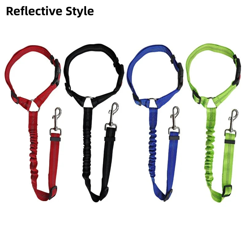 New Solid Two-in-one Dog Harness Leash Pet Car Seat Belt BackSeat Safety Belt Adjustable for Kitten Dogs Collar Pet Accessories