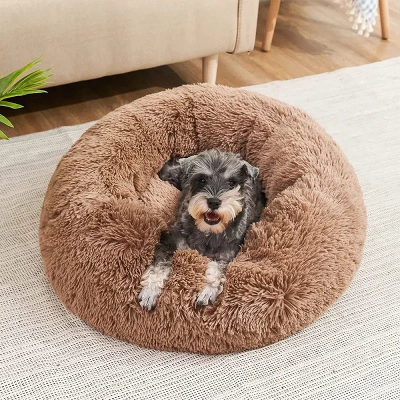 Super Soft Pet Cat Bed Plush Full Size Washable Calm Bed Donut Bed Comfortable Sleeping Artifact Suitable For Winter